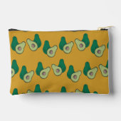 Groene avocado op bruin etui (Achterkant)