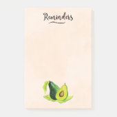 Groene Avocado still Life Fruit "Reminders" Post-it® Notes (Voorkant)