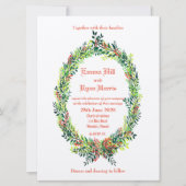 Groene baardbruiloft kaart (Voorkant)