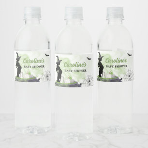 Groene Baby Brewing Witch Baby shower Waterfles Etiket