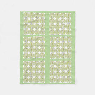 Groene Baby Quilt Giraffes Design Fleece Blanket Deken