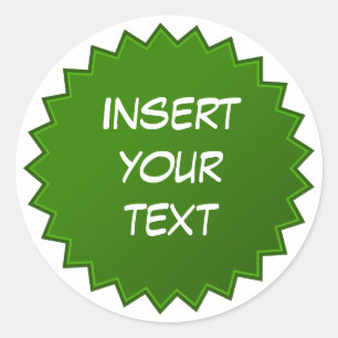 Groene badge ronde sticker