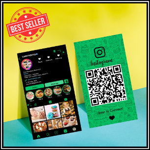 Groene Bakkerij Instagram Chef QR-code Sociale Med Visitekaartje