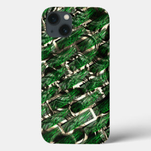 Groene bakstenen effect en donkerste bubbels? iPhone 13 hoesje
