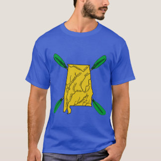 Groene Bama Paddler Alabama Paddler Alabama Kayak T-shirt
