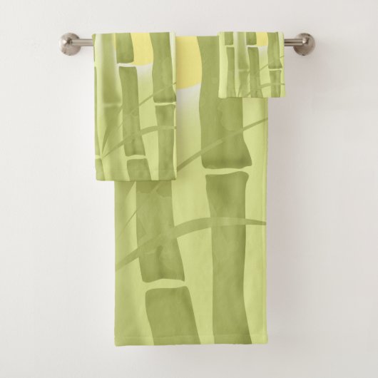 Groene bamboe bad handdoek (Insitu)
