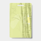Groene bamboe badge (Achterkant)
