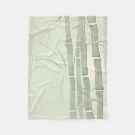 Groene bamboe fleece deken (Voorkant)