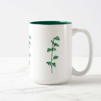 Groene bamboe-mok tweekleurige koffiemok