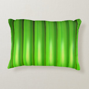 Groene bamboe set decoratief kussen