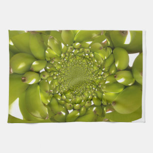 Groene Banaan Kaleidoscoop Art Print/Graphic Theedoek