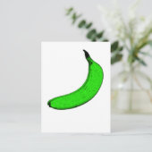 groene bananen briefkaart (Staand voorkant)