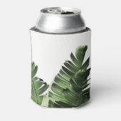 Groene bananenbladeren blikjeskoeler (Blikje Achterkant)