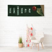 Groene banner van het Basketbalteam (Insitu)