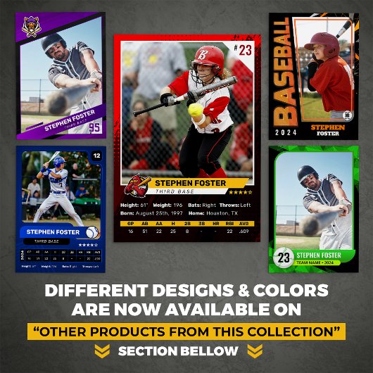 Groene Baseball Trading Kaart Foto Baseball Logo Contactkaartje