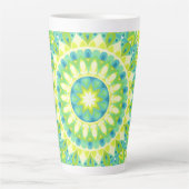 Groene basis Mandala Latte Mok (Voorkant)