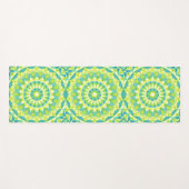 Groene basis Mandala Yogamat (Voorkant (horizontaal))