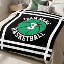 Groene Basketbal Teamnaam & Spelernummer Sporten
