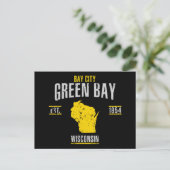 Groene bay briefkaart (Staand voorkant)