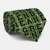 Groene Bean, groenten Stropdas (Opgerold)