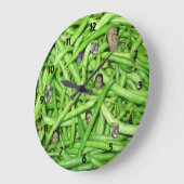 Groene Bean Head Clock Grote Klok (Hoek)