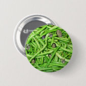 Groene Bean-hoofden! Ronde Button 5,7 Cm (Voorkant /achterkant)