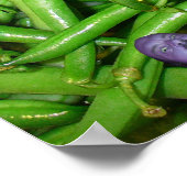 Groene Bean-koppen afdrukken Poster (Hoek)