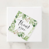 Groene bedankingslabels voor cadeautjes bedankjes labels (In situ)