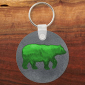 Groene Beer Sleutelhanger (Voorkant)