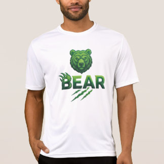 Groene Beer typografie ontwerp T-shirt