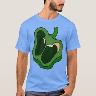 Groene Bell Pepper Half Slice T-shirt