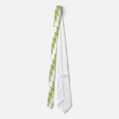 Groene bellen stropdas (Achterkant)