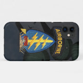 Groene berennaam van de speciale strijdkrachten va Case-Mate iPhone case (Achterkant (horizontaal))