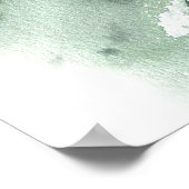 Groene berg land betrokkenheidsfeest welkom  poster (Hoek)