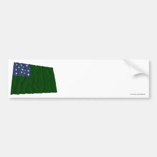 Groene bergbekkenvlag bumpersticker