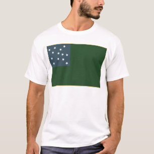 Groene bergboeien en de vlag van de Vermont-republ T-shirt