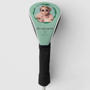 Groene Beste Moeder door Par Aangepaste Foto Moede Golfheadcover