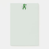 Groene bewustmakingslint met vlinder post-it® notes (Voorkant)