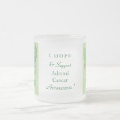 Groene bewustzijn bij bijnierkanker Ribbon Angel M Matglas Koffiemok (Center)