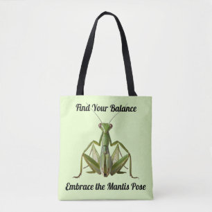 Groene Bidden Mantis Gepersonaliseerde Yoga Draagtas