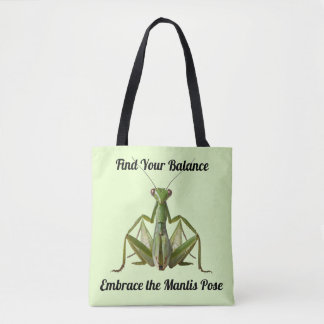 Groene Bidden Mantis Gepersonaliseerde Yoga Draagtas