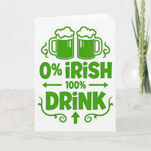 Groene bier drinkers kaart