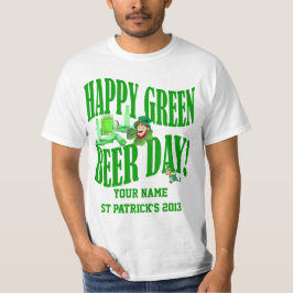 Groene bierdag St Patrick's T-shirt
