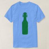 Groene bierfles t-shirt (Design voorkant)