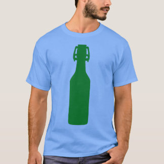 Groene bierfles t-shirt