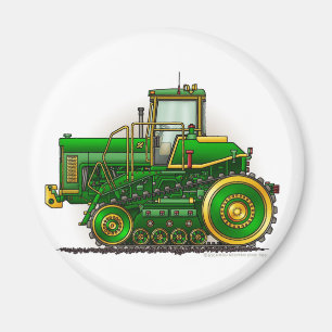 Groene Big Dozer Tractor Magnets Magneet