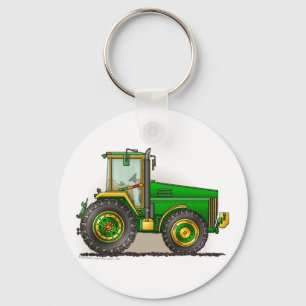 Groene Big Tractor-Sleutelhangers Sleutelhanger
