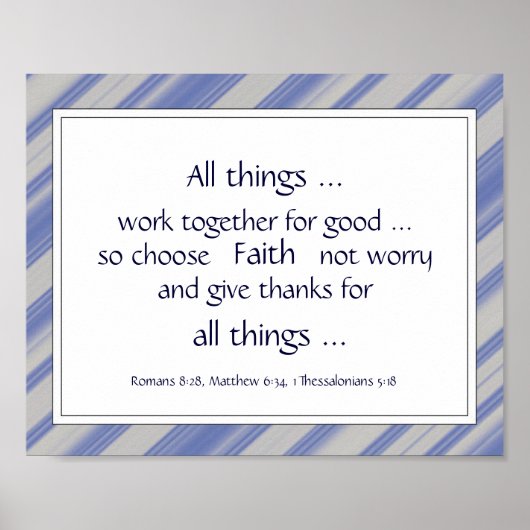 Groene Bijbelscripts Aanmoedigingsaanbiedingen Poster (Voorkant)