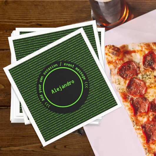 Groene Binaire Code van de Machine - de Bedrijfs m Servet