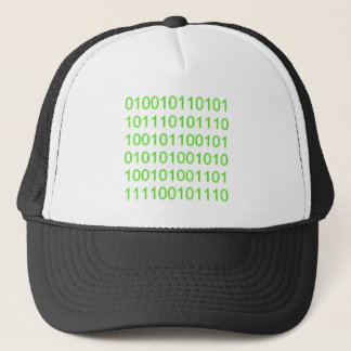 Groene Binaire getal 01 - GeekShirts Trucker Pet
